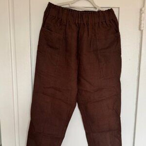 OZMA Utility Pant in Manzanita Linen - Size L